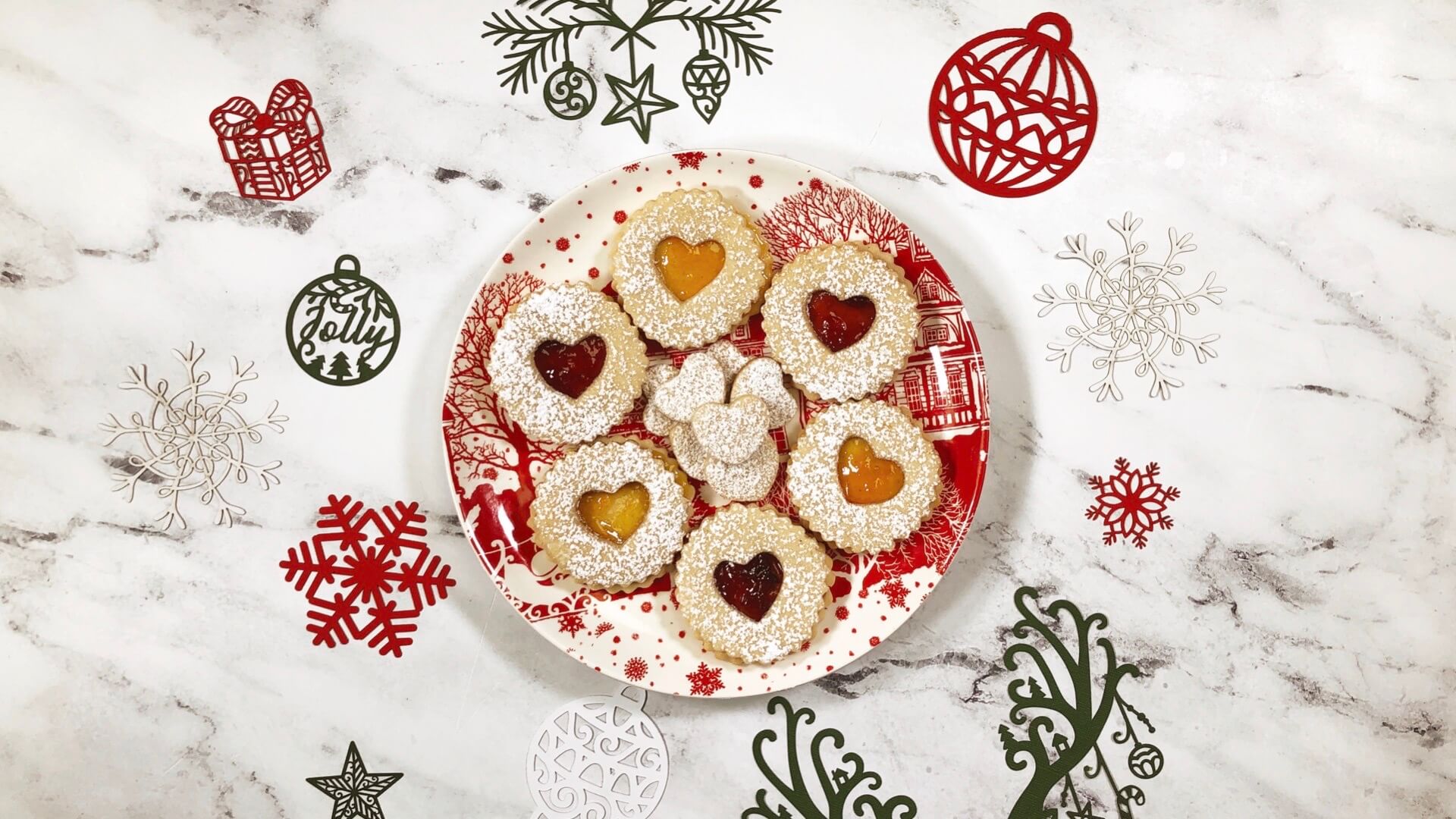 Apricot and Cherry Linzer Cookies Recipe